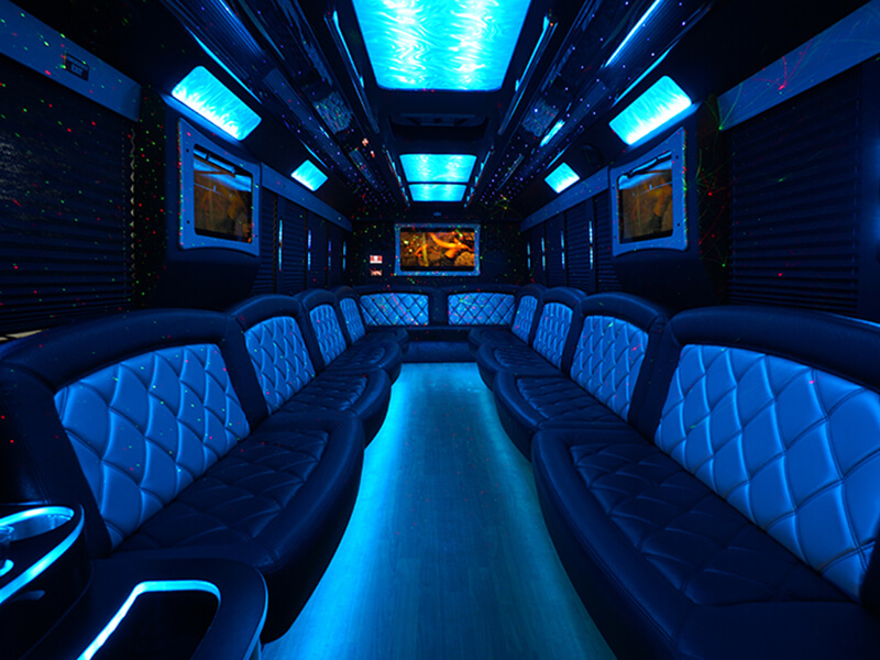 fancy limo bus