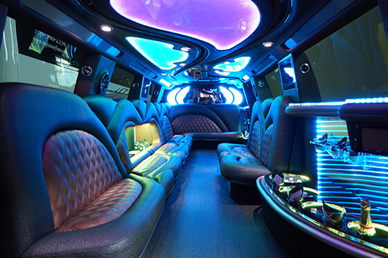 fun features in the limo